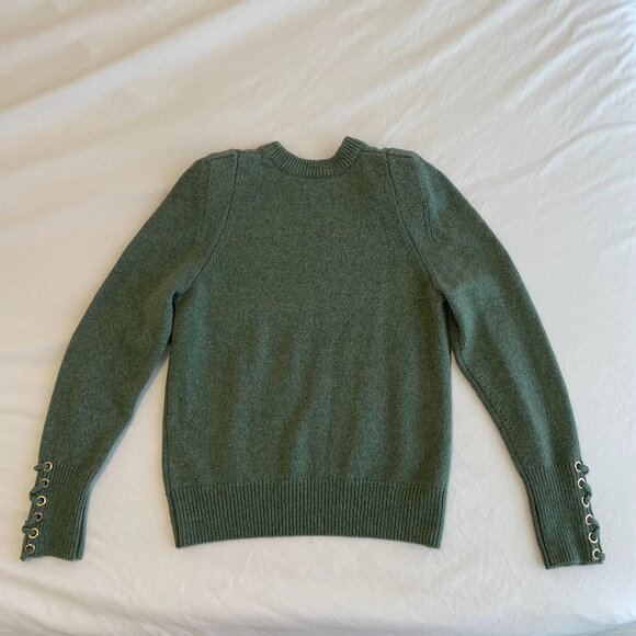Ba&sh Keane Sweater Wool Blend Sweater in Green (Medium) - Picture 3 of 7